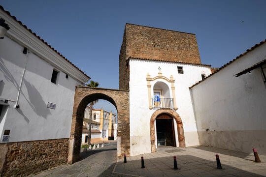 Arco del Cubo in Zafra, Badajoz, Extremadura, Spain, in the medieval wall