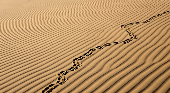Sand Dunes Wind Patterns Sidewinder Rattlesnake Tracks