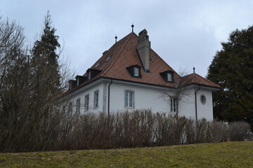 Countryside House with Sloped Roof