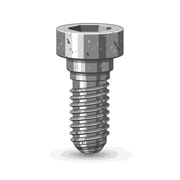 Metal Screw with Hex Socket Head