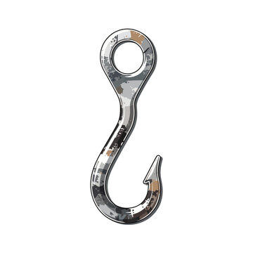 Metal Hook Isolated
