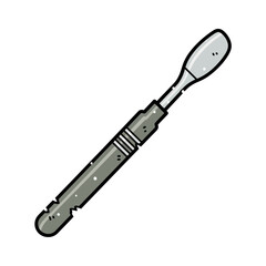 Naklejka premium Surgical Scalpel Tool Illustration