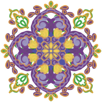 Floral mandala
