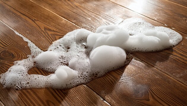 cleanser foam for deep cleaning parquet floors