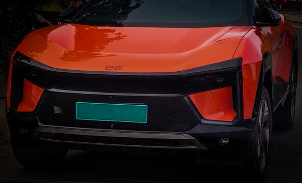 Mahindra BE 6e Electric SUV.  Mahindra and Mahindra (M&M) is an Indian automobile manufacturing company.