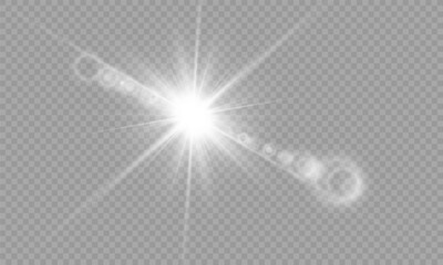 PNG transparent sunlight special lens flare light effect. Stock royalty free PNG image