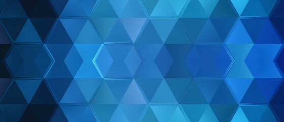 Obraz premium Dynamic vector graphic illustration features a cool blue abstract geometric pattern creating a modern digital background design with interconnected polygonal shapes.
