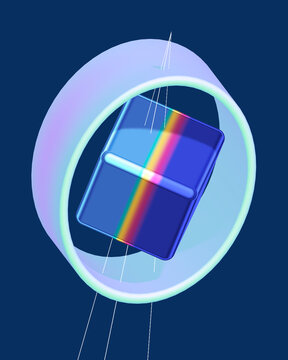 Prisma cube in a shell