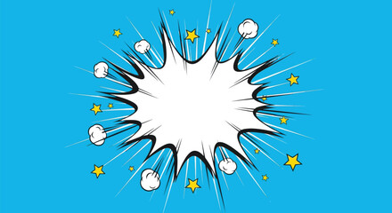Explosion effect vector, comic boom burst © MrRiponIslam