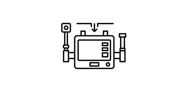 Drone Controller with Joysticks and Screen.
