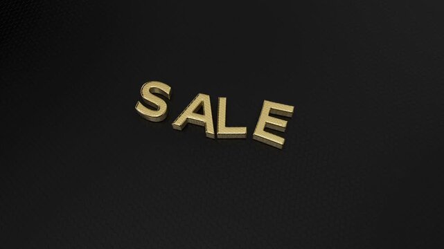 Sale jelly 3D word text falling down, soft promotion sale discount shoping low price business strategy 3D animation