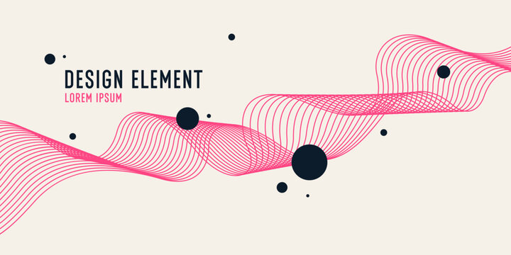 Background with abstract shapes. A template for design and creativity. The composition of the figures. The illustration is in a modern style, simple and concise design.