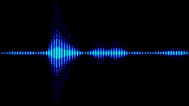 digital audio spectrum wave effect background video footage HD