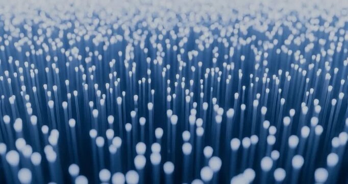 Blue Metal Pins with White Heads Closeup.