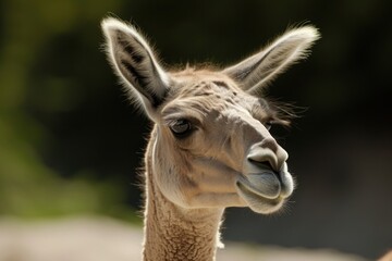 Fototapeta premium Lama wildlife portrait animal.