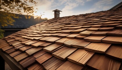 Naklejka premium Wood Shingle
