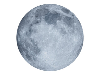 Naklejka premium The full moon's surface astronomical space object PNG. Authentic celestial body for educational and space-themed media.