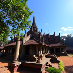 Naklejka premium CAMBODIA SIEM REAP ANGKOR KBAL SPEAN TEMPLE