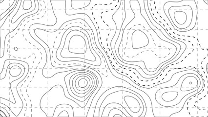Abstract Topographic Contour Line Pattern Background Minimal Black and White Map Style Terrain Lines Geographic Elevation Concept Modern Cartography Inspired Design © Creative Design