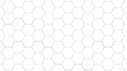 Fototapeta premium Minimal Hexagon Pattern Background Abstract Geometric Honeycomb Grid Line Design