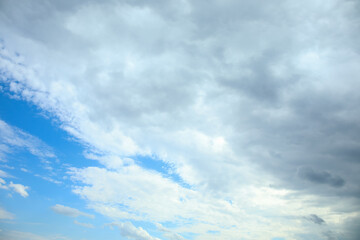 Fototapeta premium Beautiful view of blue sky with clouds as background
