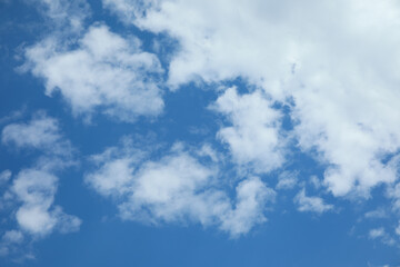 Fototapeta premium Beautiful view of blue sky with clouds as background