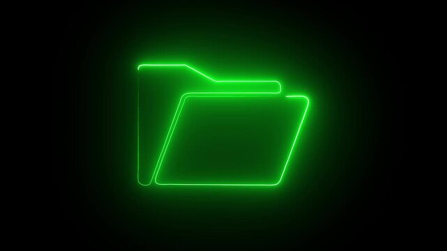 Document management system concept on the transparent background. Motion graphics of file management concept. 4k video animation.