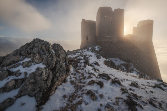 Alba a Rocca Calascio.