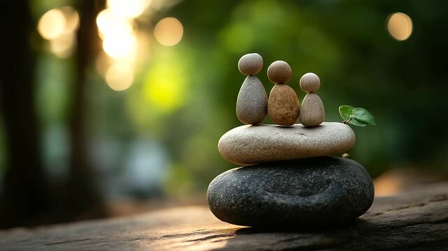 Awareness of work-life balance reflecting need to balance job pressures with personal care, safeguarding health and family life, personal satisfaction concept, harmony