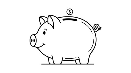 Piggy bank for saving money. © bhinar