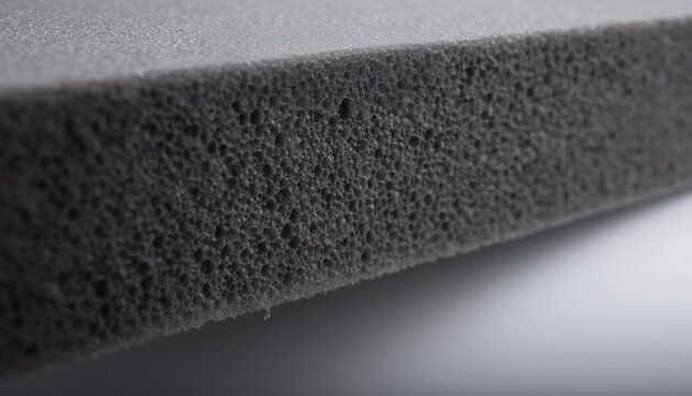 macro close-up of protective packaging foam with dense microcell structure, EVA foam