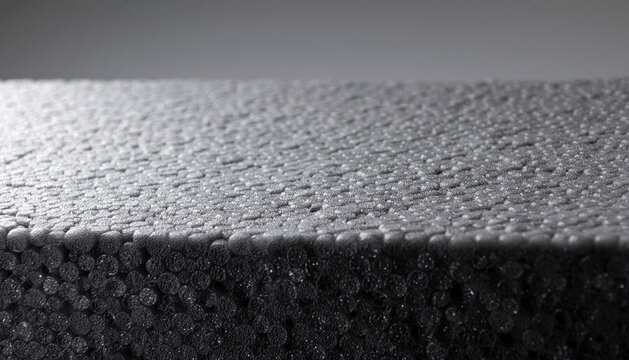 macro close-up of protective packaging foam with dense microcell structure, EVA foam
