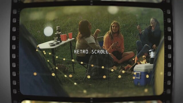 Retro Film Scroll Slides