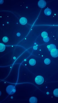 Silent Photon Tide Series - Dynamic Fluid Lines and Floating Particles Animation