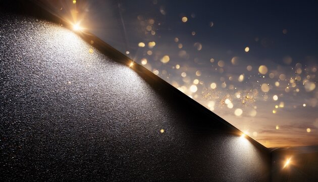 Glod Texture Lights On Right Lower And Upper Left Corner