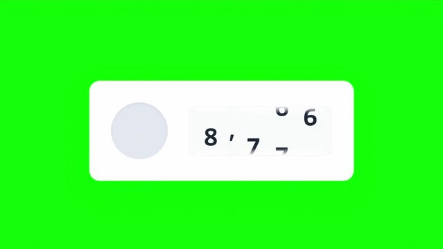 Social Media Subscriber Counter with Avatar Placeholder 1,000 Followers 1k Milestone Green Screen