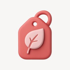 Fototapeta premium Minimalist leaf tag design