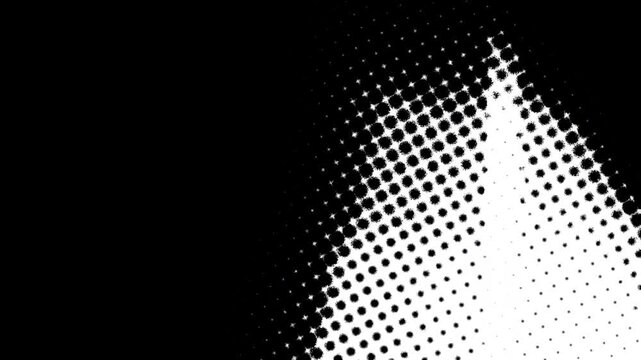 Street art style grunge halftone transition for edgy video edits