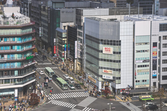 Nov 29 2025 Busy Karasuma Shichijo Crossing in Kyoto City