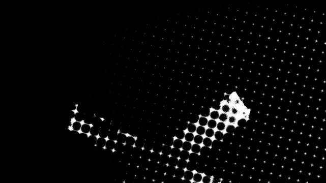 Grunge halftone transition with urban street art style texture