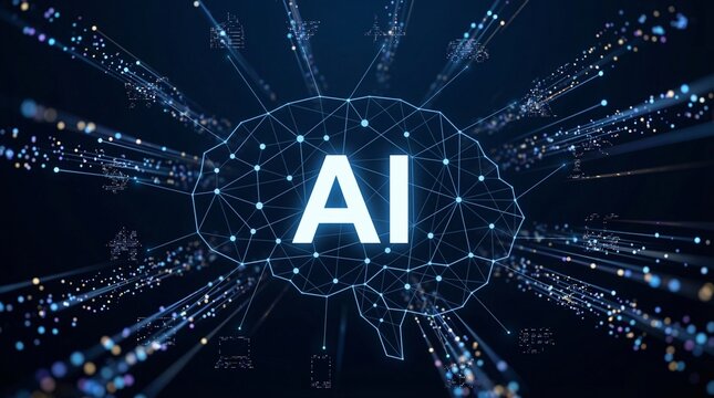 Ai data traveling background design high quality image