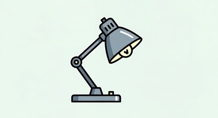 Fototapeta premium Desk lamp on white background.