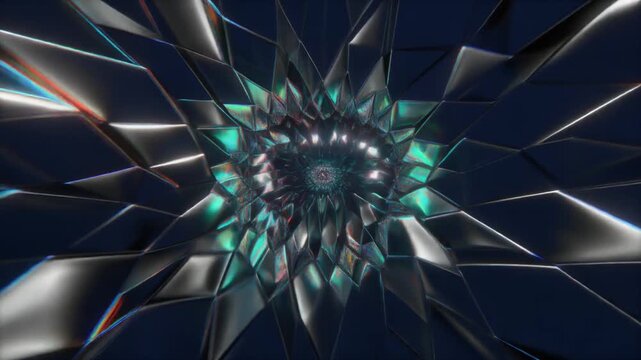Moir&eacute; shifting interference patterns from coherent quantum sources, deep teal silver neon coral nodes, dark navy space background, cinematic sci-fi 4K seamless loop