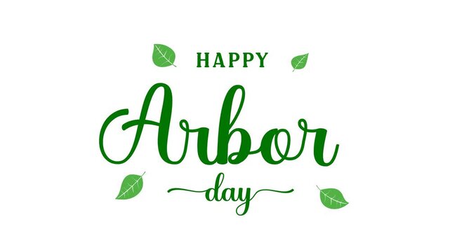 Arbor day motion video, Suitable for arbor day celebration. Happy Arbor Day. April 29