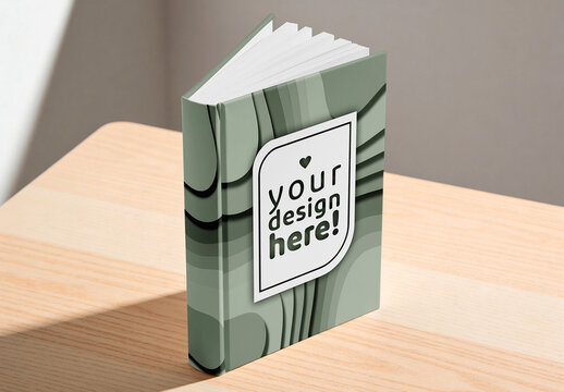 Book Cover Table Mockup
