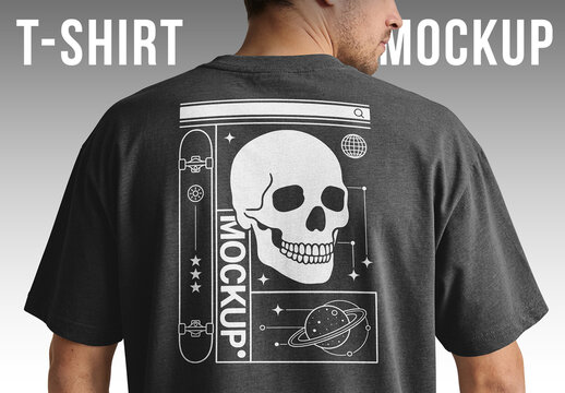 Oversize T Shirt Mockup In Man Model