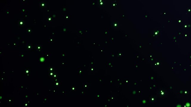 Blur particles circle rotate on color background. Glittering Particles With Bokeh.