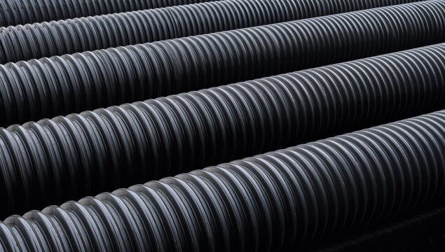 Corrugated single-wall black HDPE drainage pipe, premium quality factory