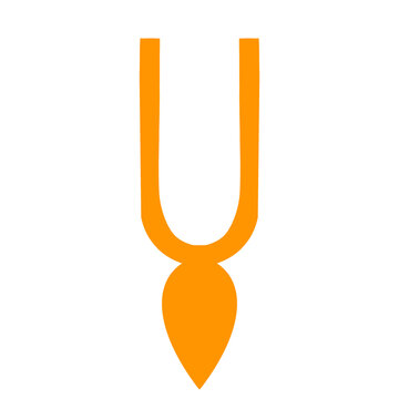 Illustration of Krishna tikkas , Krishna tilak, or Vaishnava tilak, is a sacred, U-shaped mark typically made with Gopi Chandan.