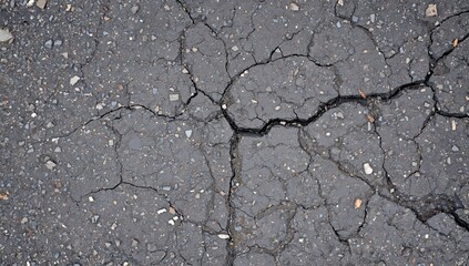 Fototapeta premium Isolated asphalt road debris on white. Clipping path included